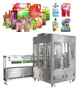 SRF-35 Spout Pouch Automatic Filling Capping Packaging Machine