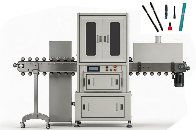horizontal sleeve labeling machine